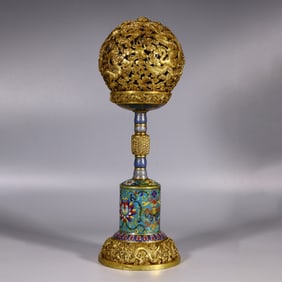 Chinese Cloisonne Enamel Stand