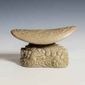 Chinese Celadon-Glazed Pillow