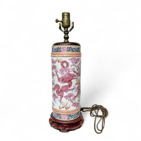 Chinese 'Dragon' Hat Stand Lamp