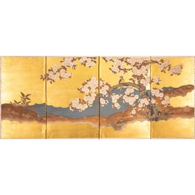 Japanese Four-Panel Folding Screen
