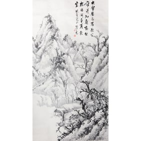 Anonymous (19th/20th Century), Chinese Painting Scroll of Landscape