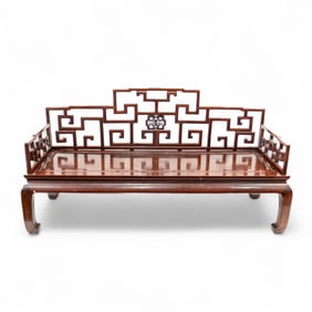 Chinese Rosewood Luohan Bed