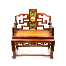 Important Chinese Hardwood Throne, 17th/18th Century