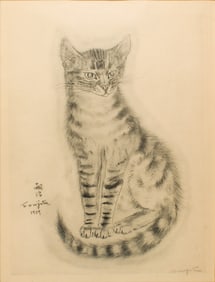 Tsuguharu Foujita, A Book of Cats (Livre des Chats), 1930, edition 232, with hand signed and plate