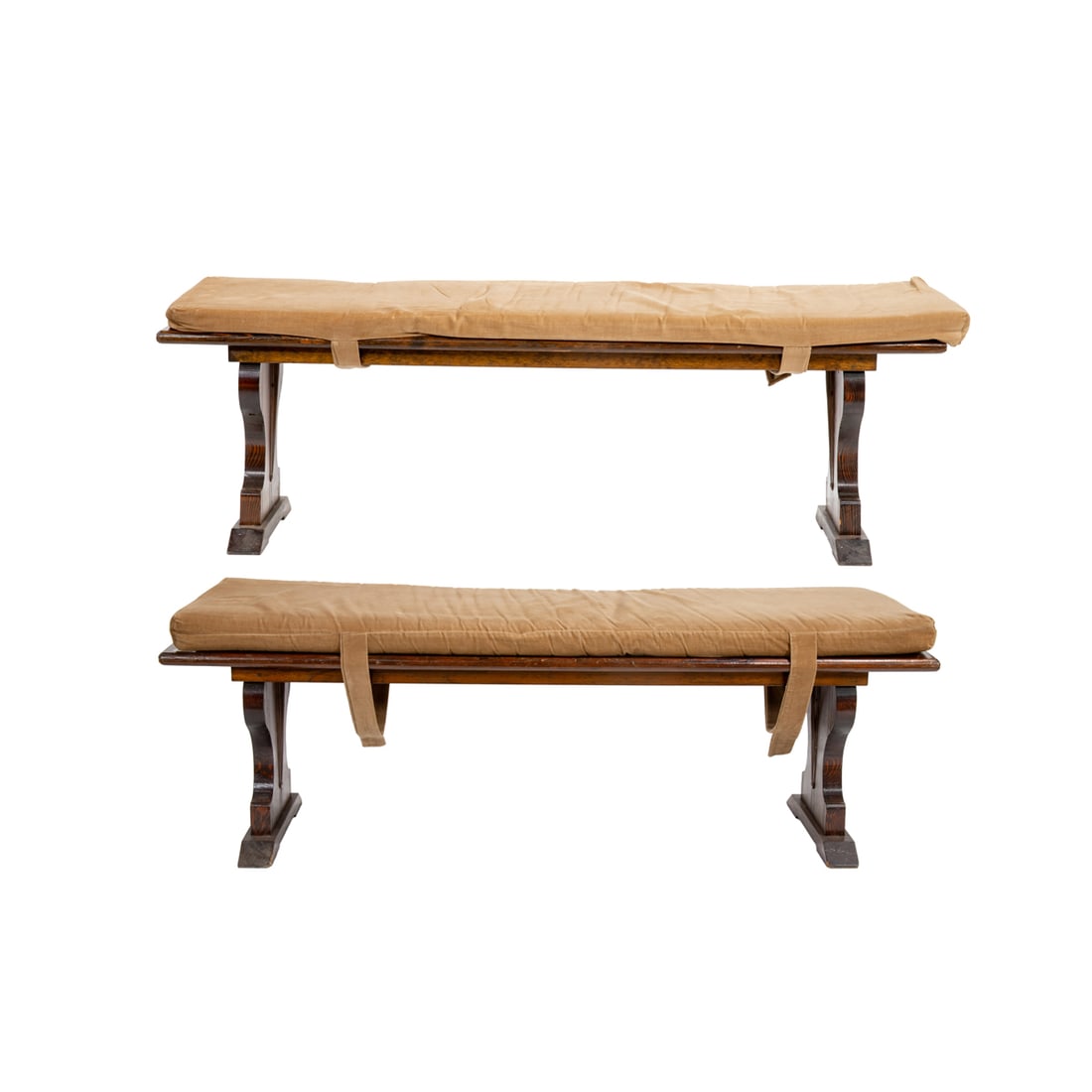 A pair of Arts and Crafts benches commissioned for Santa Sabina Center 1930's (1 of 10)