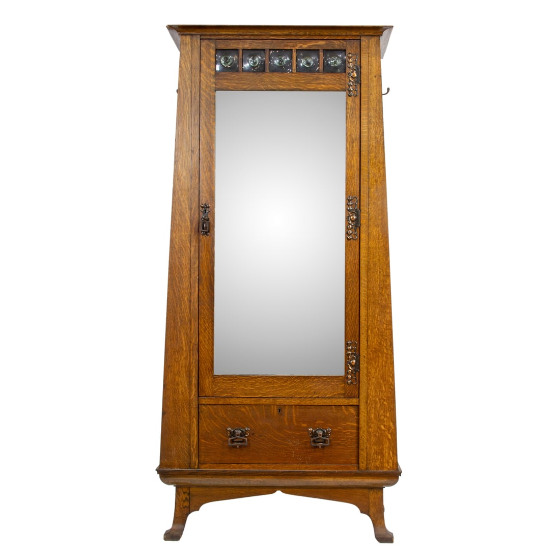 An Arts and Crafts single door cabinet circa 1910 (1 of 5)