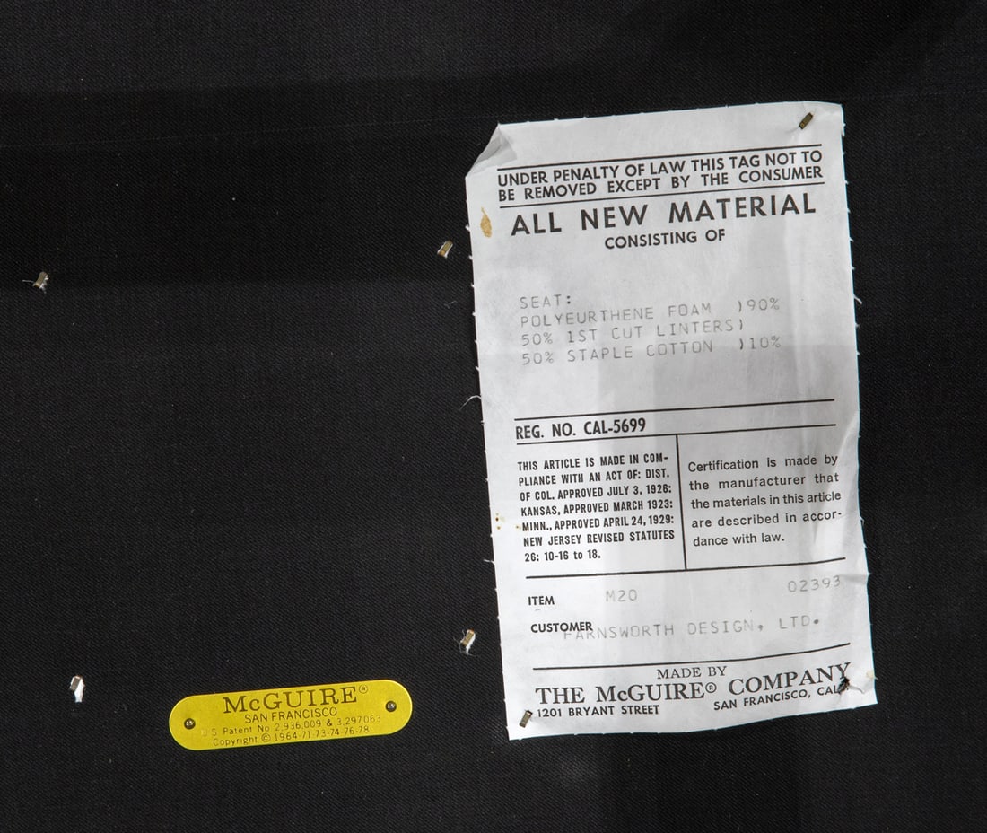 A set of eight McGuire rattan dining chairs (1 of 7)