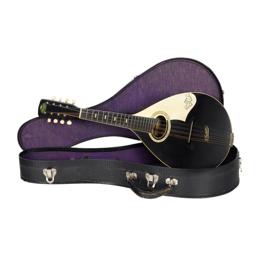 A Regal Le Domino Mandolin: A Regal Le Domino Mandolin, C. 1931, spruce body with hard case. Offered at the Guernseys auction in April 2O14 as Lot 96. This property is being sold at public auction as provided by Internal Revenue