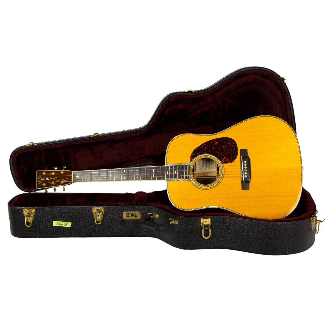 A Martin D-242AR Dreadnought limited edition guitar: A Martin D-242AR Dreadnought limited edition guitar, Amazon rosewood, Serial Number 942567, Handwritten Signature: C. F. Martin IV 5 of 3O produced, with hard case. This property is being sold at publ
