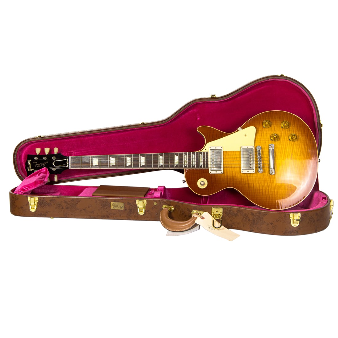 A Gibson Custom Les Paul electric guitar: A Gibson Custom Les Paul electric guitar, Serial Number 93605, '59 LP Standard with certificate, in a hard case. This property is being sold at public auction as provided by Internal Revenue Code sect