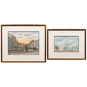 Watercolors, Russian School (20th century)