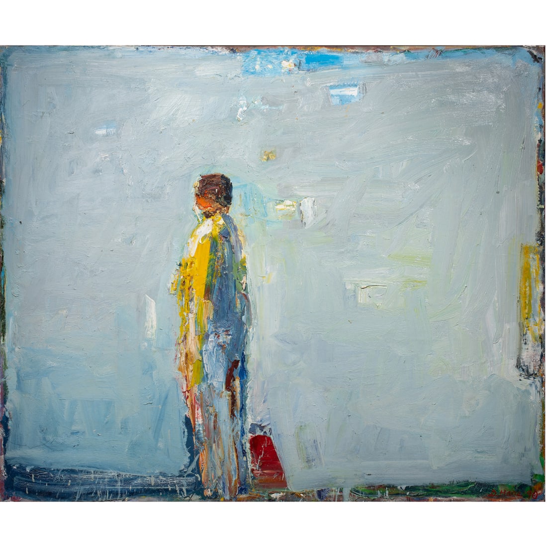 Painting, Dennis Hare: Dennis Hare (American, 1946-2024), "The Lookout," 1990, oil on canvas, signed and dated lower right, signed, titled, and dated verso, gallery label (Allan Stone Gallery, New York, NY) affixed verso, c