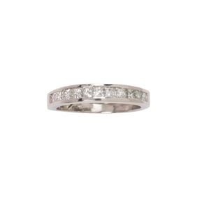 A diamond and platinum band