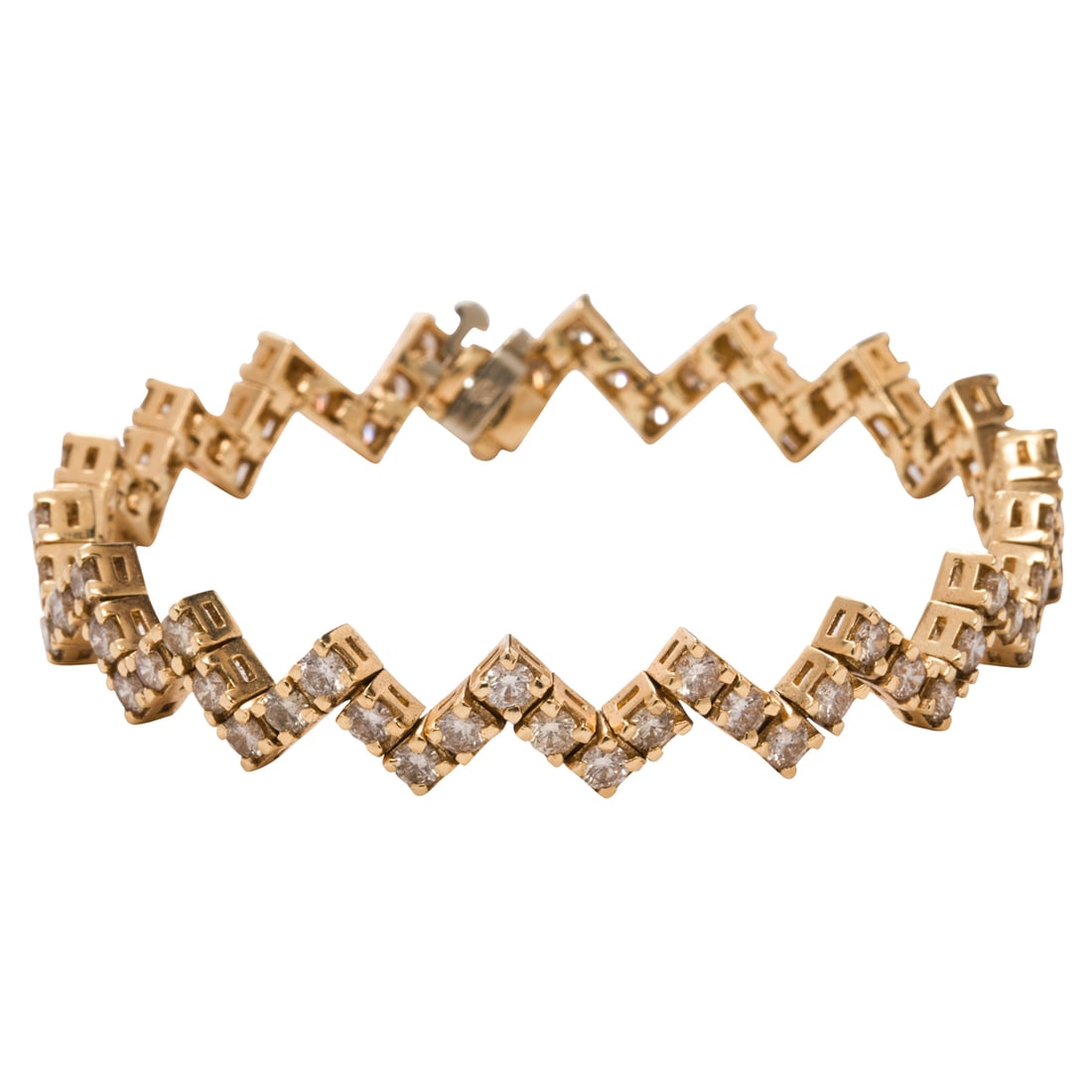 A diamond and 14k gold bracelet (1 of 2)