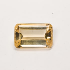 An unmounted citrine