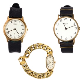 A group of three watches