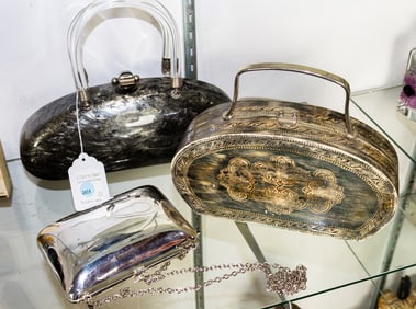 Three lady's handbags