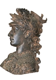 A Neoclassical style cast aluminum wall applique