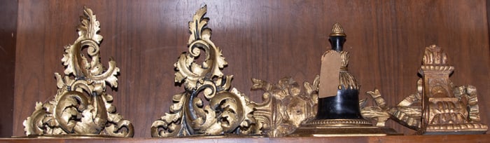 A group of Continental style giltwood wall brackets
