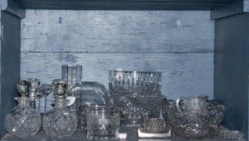 A collection of mainly contemporary and Brilliant cut glass
