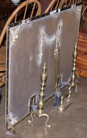A Federal style fireplace group