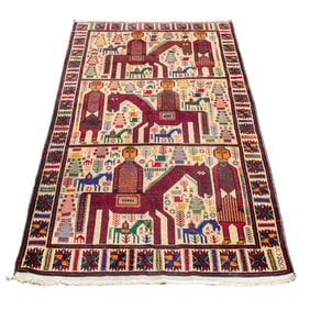 An antique Persian Balouch carpet