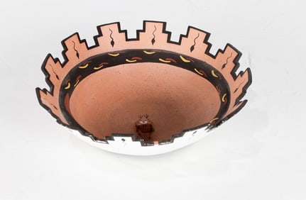 A Marcus Homer Zuni fetish bowl