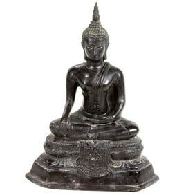 A Thai bronze Buddha