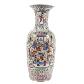 A Chinese famille rose 'figure' vase
