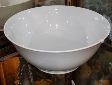A Chinese white glazed bowl