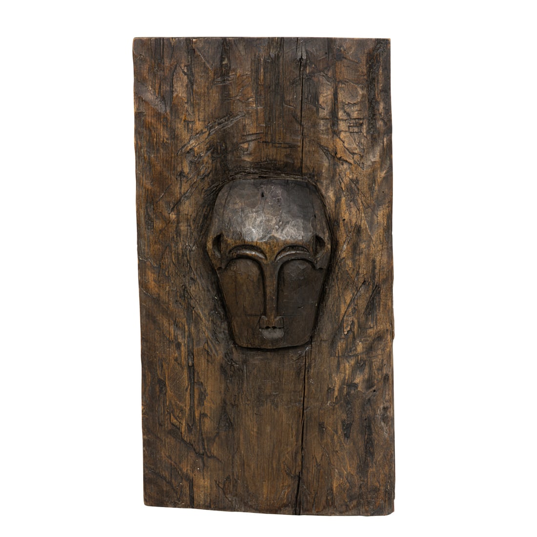 A Filipino carved wood panel: A Filipino carved wood panel. 28.5"h x 15.25"w.