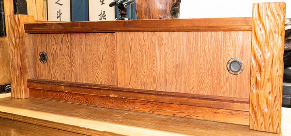 A Japanese hardwood tansu