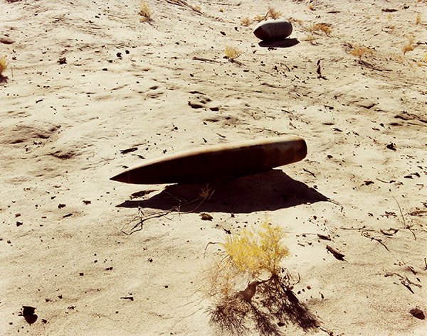Richard Misrach, Photograph, Big Bomb, Little Bomb: Richard Misrach (Californian, b.1949), "Big Bomb, Little Bomb, Bravo 20 Bombing Range," 1986, chromogenic print, printed 1993, signed, titled, dated, and numbered edition of 25 within lower margin, im