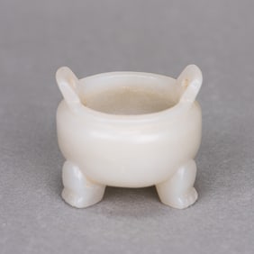 A White Jade Censer, Qing Dynasty