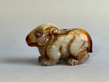 Chinese Jade Beast with Brown Skin