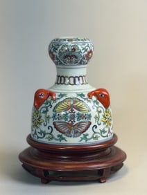 Chinese Doucai Vase with Ram Head