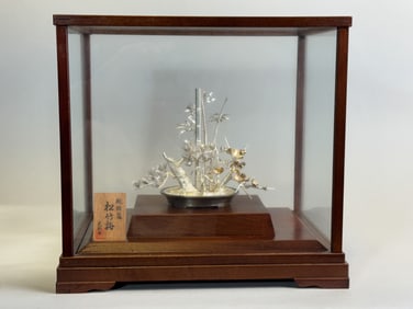 Japanese Cased Silver Planter