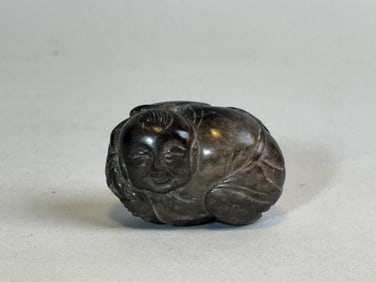 Chinese Jade Carving of a Boy, 19th Century
