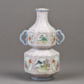 A Chinese Hexagonal Porcelain Vase
