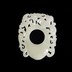 A White Jade Openwork Pendant