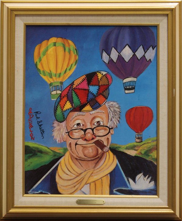 (Lot of 4) After Red Skelton, Prints: (Lot of 4) After Red Skelton (American, 1913-1977), offset prints with acrylic overlay on canvas, pen signed center right: ''Freddie's Shack,'' from an edition of 5000, ''Sunday Afternoon,'' from an e