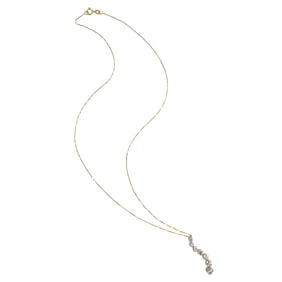 A diamond and 14k gold Journey pendant