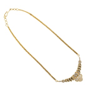 A diamond and 18k gold necklace