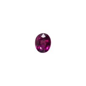 An unmounted pink sapphire