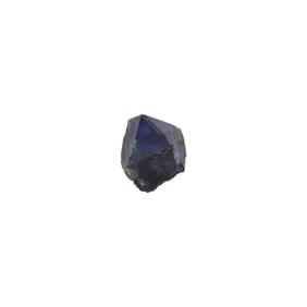 A rough blue benitoite gemstone