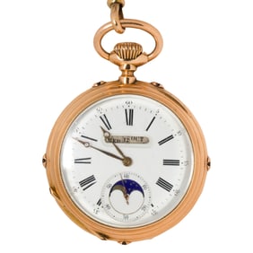 An 18kt gold pocket watch