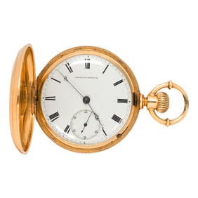 An American Watch Co. Waltham 18k gold pocket watch