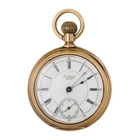 An American Waltham & Co. 14k gold pocket watch
