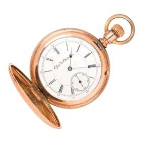 An Elgin 14k gold pocket watch