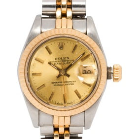 A Rolex, 18k gold and stainless steel two-tone wristwatch, Oyster Perpetual DateJust, circa 1986